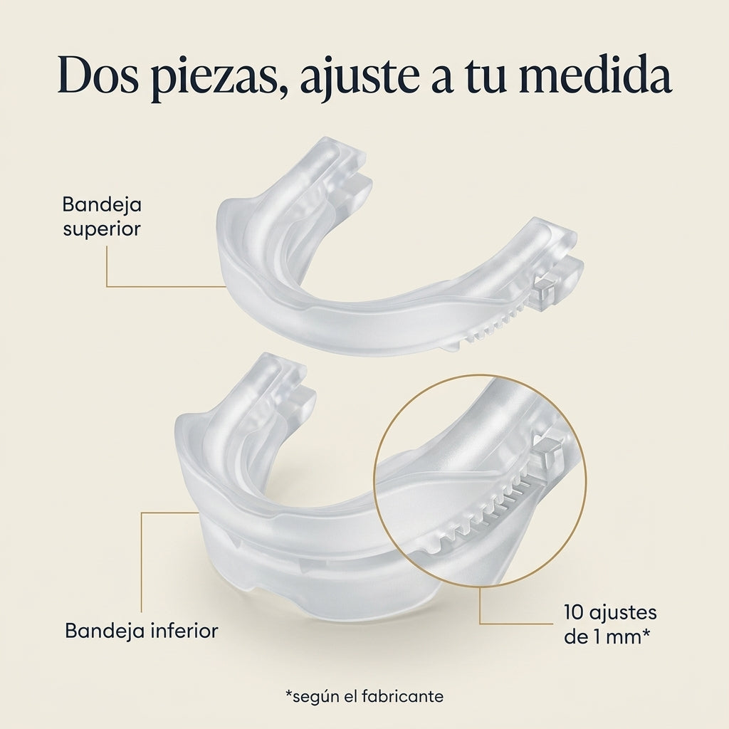 Bandeja superior e inferior de la boquilla con 10 ajustes de 1 mm
