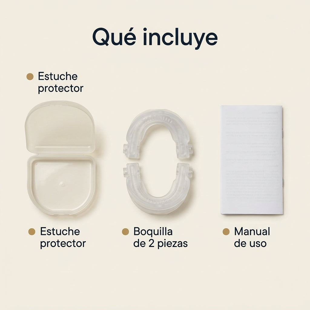Qué incluye: boquilla de 2 piezas, estuche protector y manual de uso